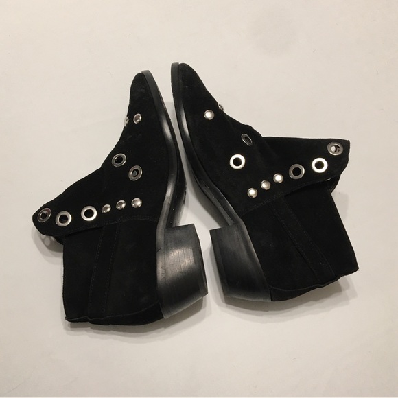 Sam Edelman Black Suede Studded Boots - Picture 4 of 15